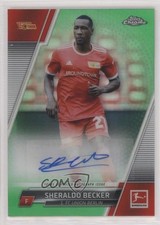 Sheraldo Becker Chrome Bundesliga 2021 Green Refractor /99 Auto
