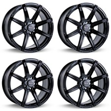 Set of 4 Gloss Black 17x7.5 5x114.3 Wheel Rims for 2002-2006 Honda CR-V 3DDA