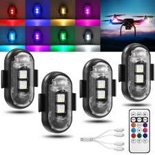 Wireless Led Strobe Lights Rgb Flashing Lights Remote Control Car Decor