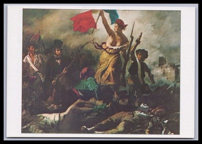 Ansichtskarte Kunst / Eugene Delacroix - Die Freiheit führt das Volk an
