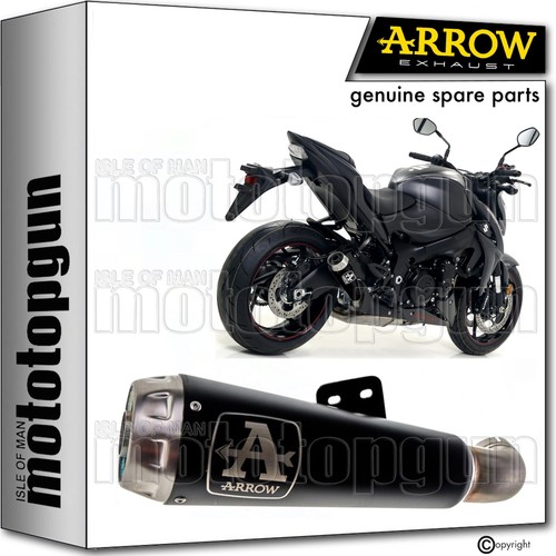 Arrow 71912prn, Silencer With Link-pipe, Semi-complete System Homologated Pro-race Black Nichrom, Endcap Steel, Compatible With Motorbike Kawasaki Z900 Z-900 2020 2021 2022 2023 Mototopgun