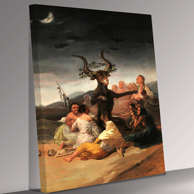 Hexens Sabbat Francisco de Goya Leinwand Wandbild Bild Druck