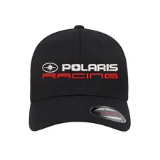 Polaris Racing Logo Embroidered Flexfit Fitted Ball Cap