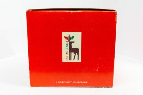 Vintage Santas Best Animated Music Box Christmas Santa Claus Wind Up Decor 1993 - Picture 17 of 18