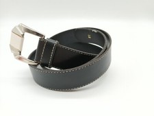 Lederg&uuml;rtel - Damen - Bundweite: 80cm - B:32mm - Schwarz - "Markenlos"