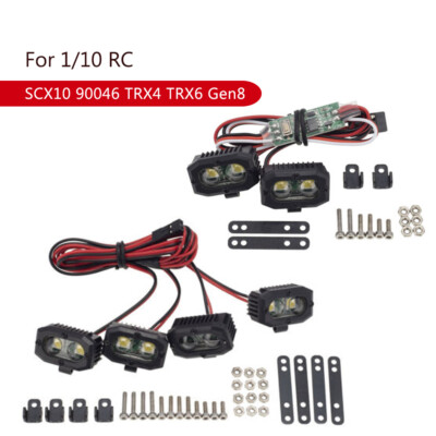 Für 1/10 RC SCX10 90046 TRX4 TRX6 Gen8 RC Auto LED Lichter Scheinwerfer Strahler