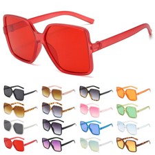 Oversized Square Sunglasses for Women Fashion Large Shield Shades UV Protection