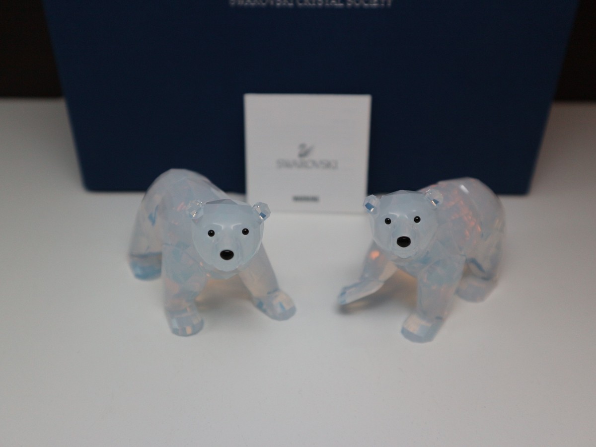 Swarovski SCS Polar Bear Cubs 1080774 NUOVO | eBay