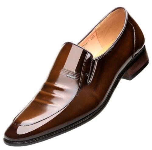 SAOLA Scarpe derby casual a punta slip on uomo business lavoro ufficio matrimonio