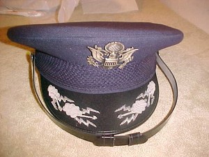 Original USAF U.S. Air Force Major General Cap, Bancroft, Size 6 3/4 Small