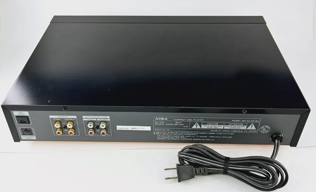 Aiwa XC-001 RARE Early CD Player With Copper Chassis - Made in