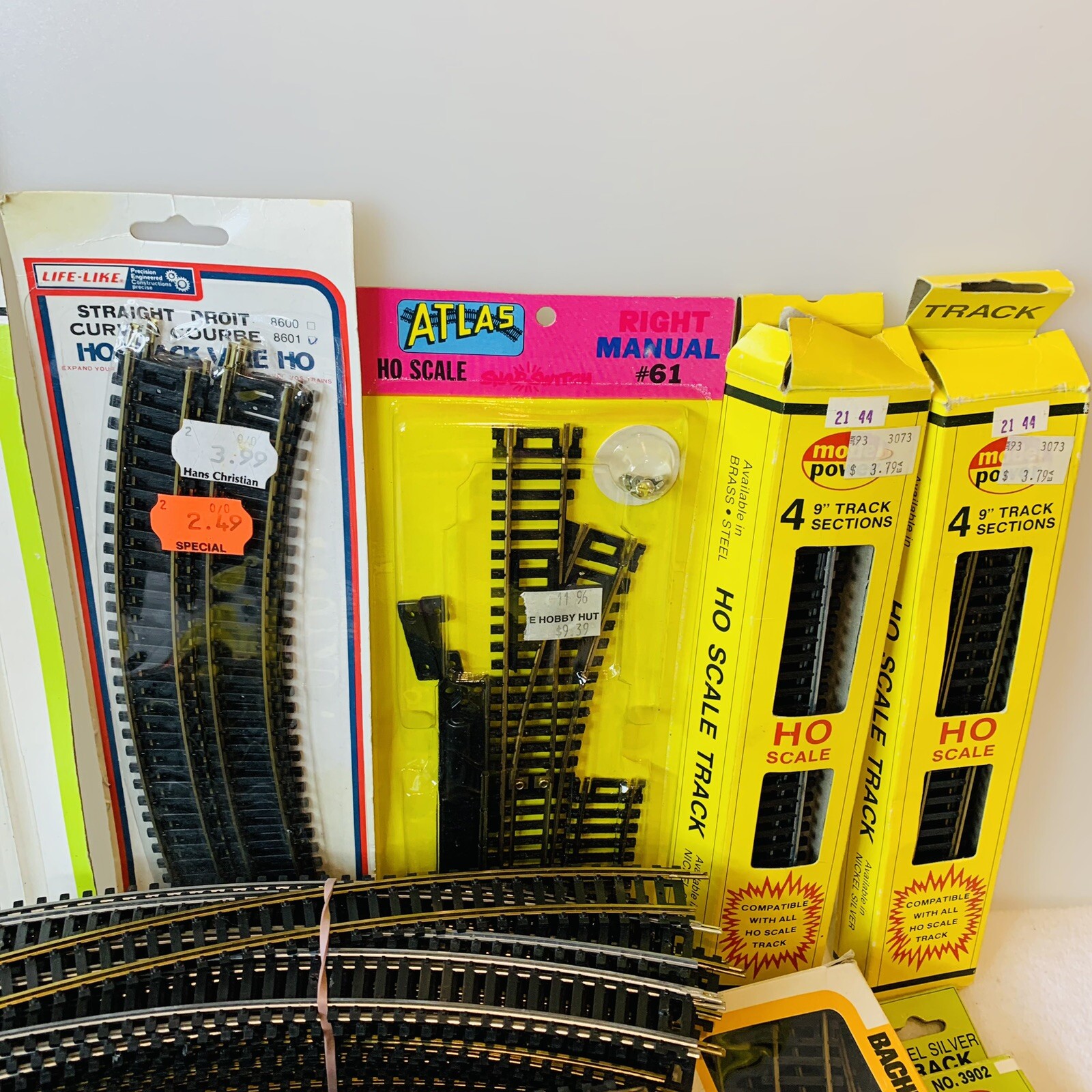 Vintage Lot Black Bachmann EZ Track HO Scale Train Track Railroad + NOS Packs eBay