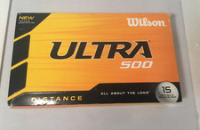 Wilson Ultra 500 Long Distance Golf Ball 15 Ball Box NEW in Retail Box.