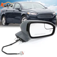 KUAFU Power Mirror Right Side Manual Fold Heated For Ford Fusion 2013-2016