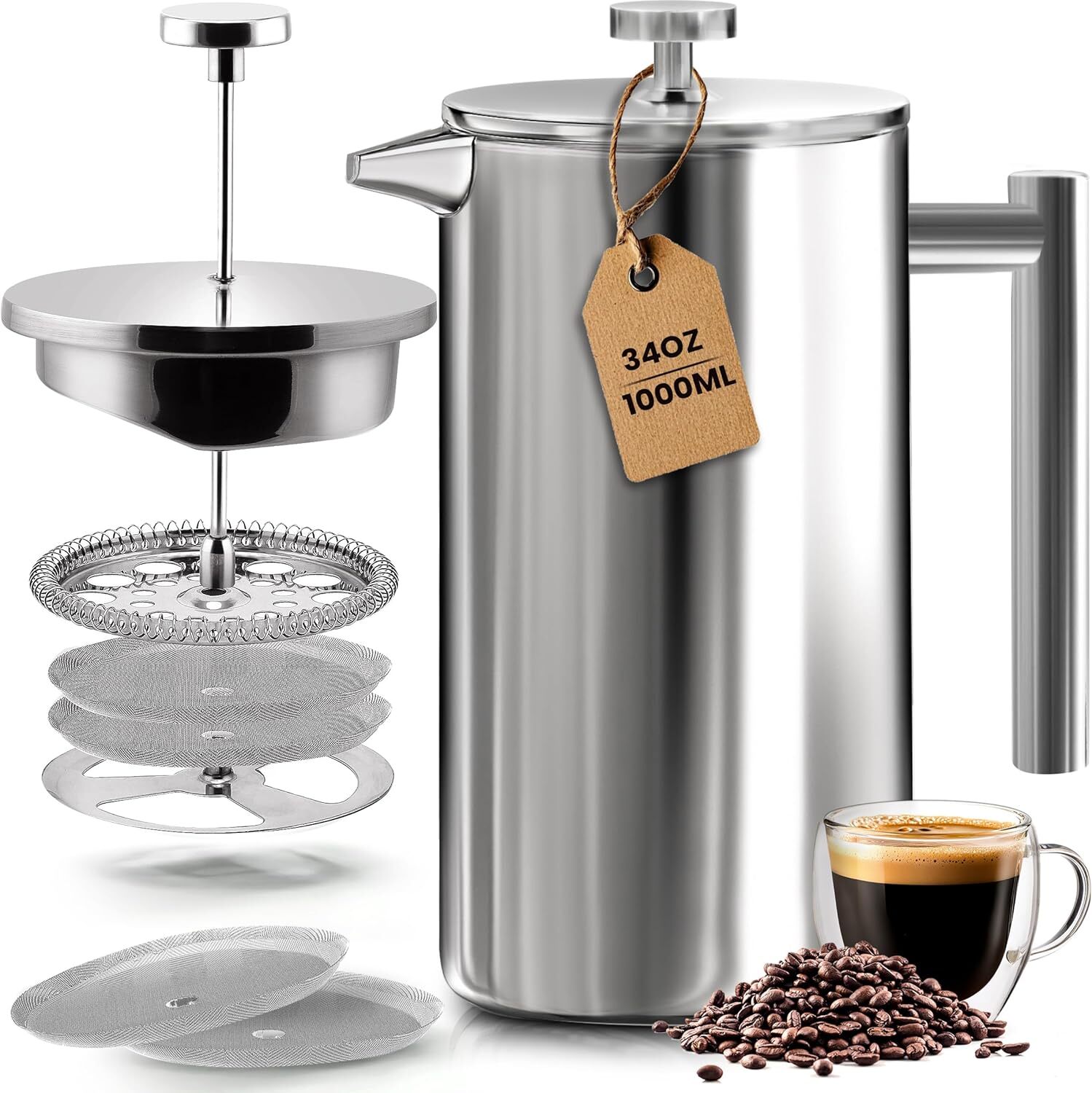 Coffee Pot With 2 Extra Filters