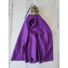 Vintage paper magic purple cape zombie mini hanging Goblin Halloween prop