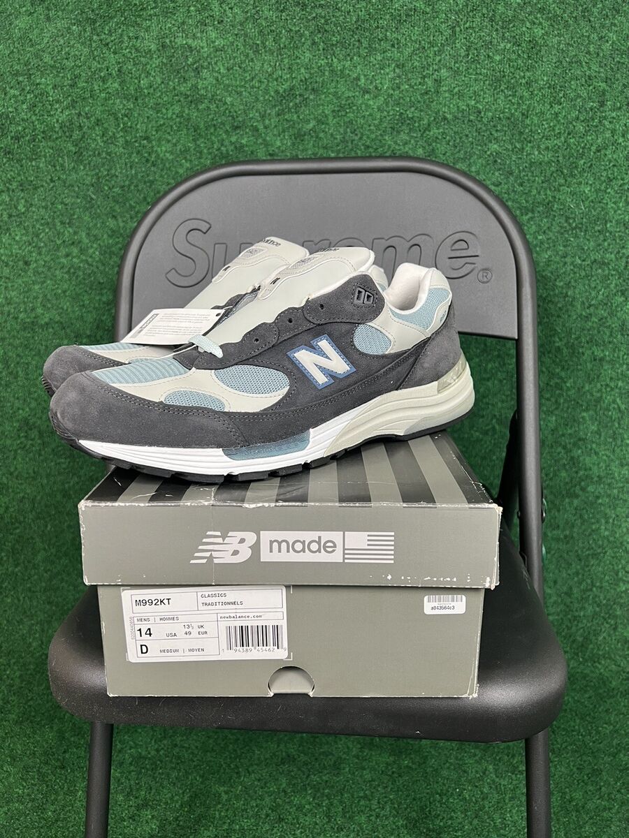 Kith x New Balance 992 Made In USA 'Steel Blue' M992KT Size Kith x New Balance 992 Made In USA 'Steel Blue' M992KT Size