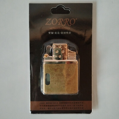 Zorro Butane Double Jet Flame Lighter Insert - Gold Top - Fits