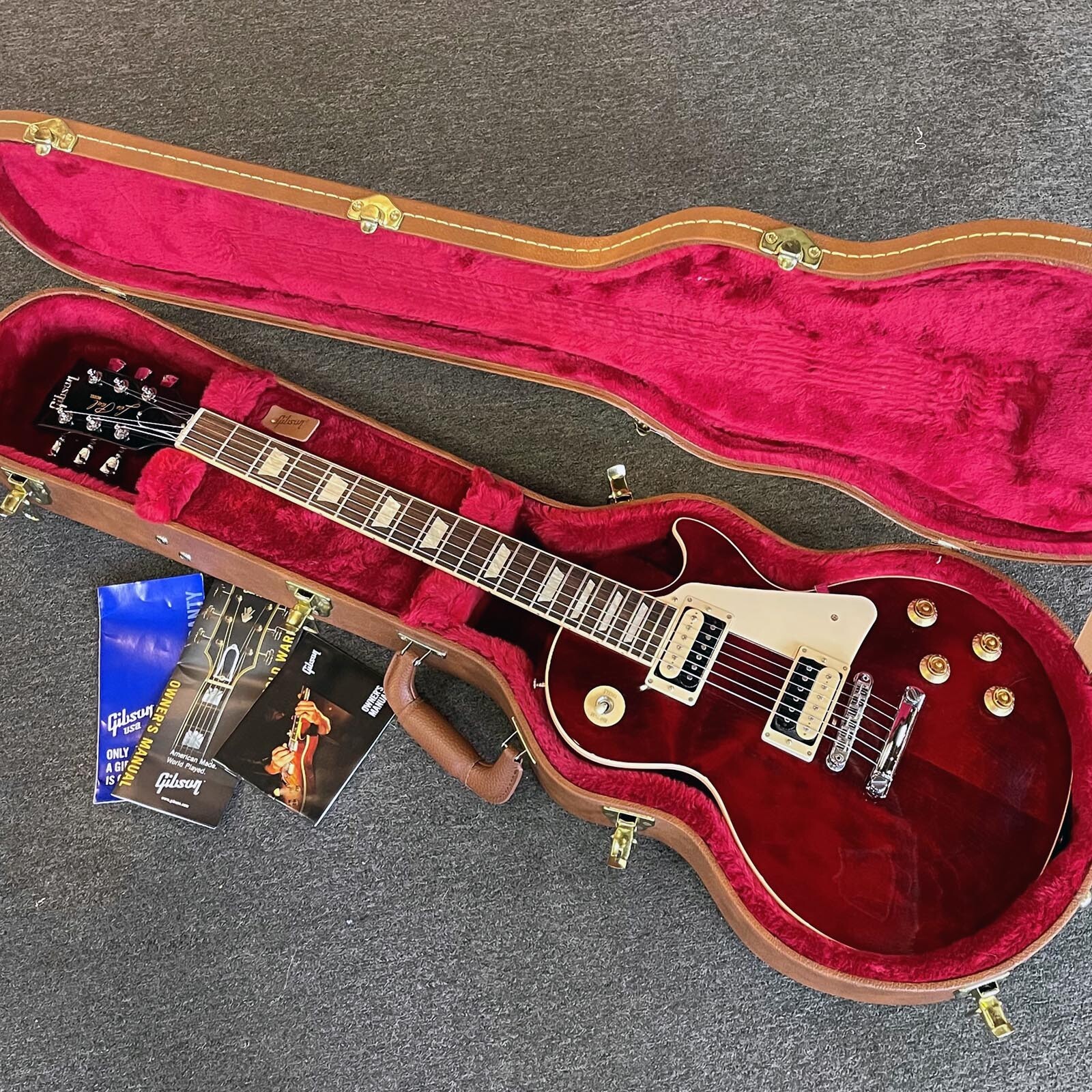 2017 Gibson Les Paul Standard Traditional Pro III Wine Red Electric