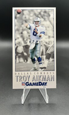 Troy Aikman 1992 Fleer Gameday #227 Dallas Cowboys HOF | eBay