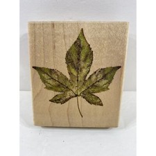 Rubber Stampede A2497H Liquid Amber 3.5"x 3" large Leaf