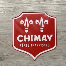 INSEGNA TARGA DA PARETE  CHIMAY PERES TRAPPISTES ROSSA BIANCA  TARGA DA BAR