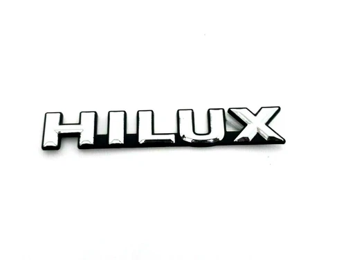 HILUX CHROME-BLACK LOGO EMBLEM BADGE FOR TOYOA  HILUX LN85-106 MIGHTY-X PICKUP