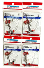 SET OF 4 Hi-Tech Fishing Premium Crappie Rig Size 2