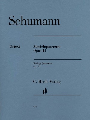 Schumann String Quartets Op. 41 Sheet Music Book NEW 051480873