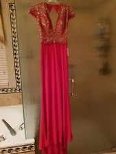 Sherri Hill Red Beaded Gown size 0