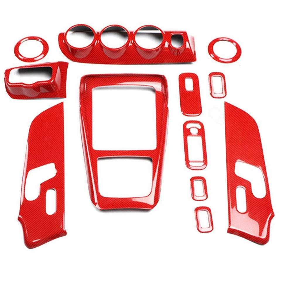 Inner Decoration Full Set Fit For Mercedes Benz AMG35 2019-2021 Red Carbon Fiber - Image 2 of 4