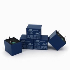 5Pcs DC5V SRD-05VDC-SL-C Blue 5Pin PCB Mount SPDT Mini Power Relay