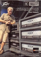 Peavey Tube Amps Print Ad Matt Roberts Endorsed 3 Doors Down 5150 and Triple XXX