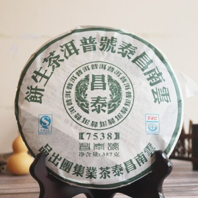 2007 China Chang Tai 7538 Puer Sheng Raw Yunnan Changtai Pu-erh Tea Cake 357g