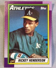 1990 Topps - #450 RICKEY HENDERSON