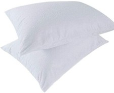 Set of 2 Hypoallergenic Bed Bug Proof Zippered Waterproof Pillow Protect 21"x27"