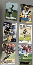 L.A. / St. Louis Rams Lot Torry Holt RC -2 / Kurt Warner RC / Marshall Faulk RC