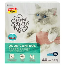 Special Kitty Scoopable Tight Clumping Cat Litter, Fresh Scent, 40 lb