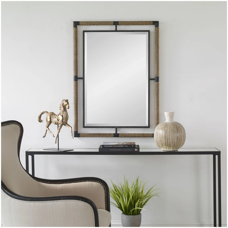 Uttermost 09769 Melville 28" W x 38" H Rectangular Framed - Black - Image 2 of 4