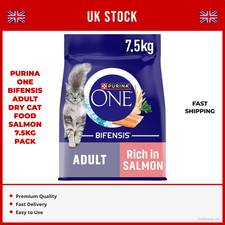PURINA ONE Bifensis Adult Dry Cat Food Salmon 7.5kg Pack 5.05 per kilo