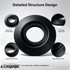 Matte black center cap for Mercedes Benz AMG A0004001100 wheel hub cover plates