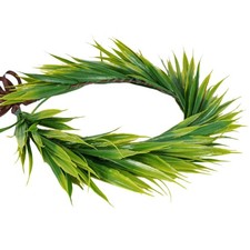 Hawaiian Leaf Crown Headband, Tropical Green Leaves Headpiece