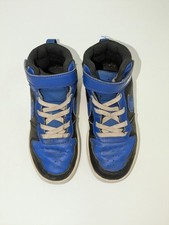 Size 11.5 (PS) - Nike Court Borough 2 Mid Black Game Royal