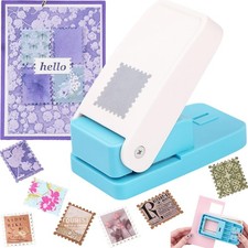 Stamp Punch 1.5x1.25 Inch Large Rectangular Postage Lever Paper Crafting DIY