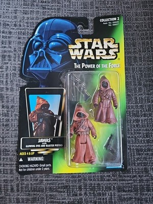 Rare Star Wars Power of the Force Jawas with Glowing Eyes Action Figure 