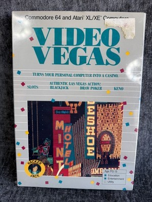 *NEW & SEALED* Amiga Video Vegas  Turn PC in a Casino 1985 Commodore BAUDVILLE