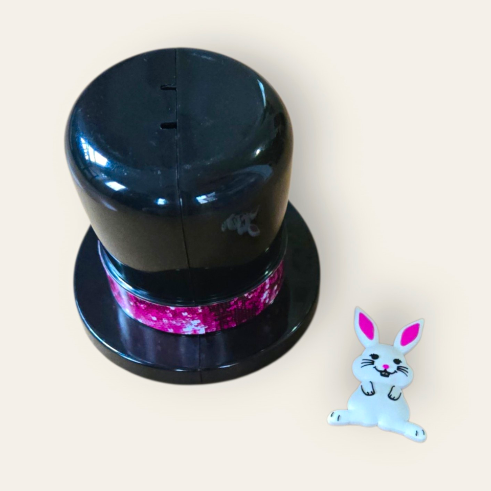 Magc Rabbits 2013 Barbie Black Top Hat Magic Trick w/ White Bunny Rabbit + | eBay