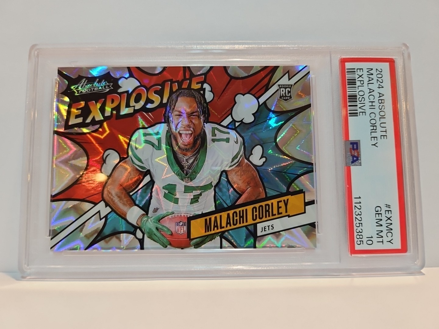 2024 Panini Absolute - Explosive Malachi Corley #EX-MCY (RC) Case Hit PSA 10