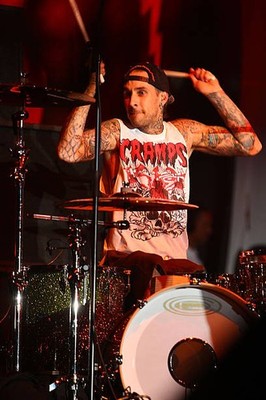 Travis Barker performs with Cypress Hill at the Cypress Hill Smoke- Old Photo 5