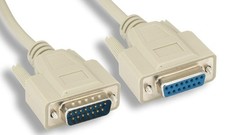 10ft Apple Mac Monitor Extension Cable DB15 Male to DB15 Female Joystick